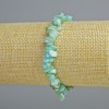 Toned Bracelet with Blue Mother-of-Pearl碎 fragments, diameter 7x2mm ±, length 18cm ± (stretch)