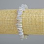 Blue Agate Bracelet (Blue Chalcedony, Sapphire) Natural Stone Bead, 10x3mm chips, length 18cm+, stretchy