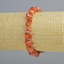 Carnelian Bracelet Natural Stone Chip, diameter 8x4mm, length 18cm ± (stretch)