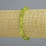 Chrysoprase Bracelet, natural gemstone Chip Beads, diameter 6×4 mm, length 18 cm ± (stretch)