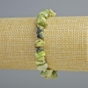 Serpentine natural stone bracelet with chip stones, 8x4mm, length 18cm, elastic