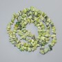 Tiger’s Eye Beads natural stone chip, diameter 8x4mm+-, length 80cm+- on fishing line