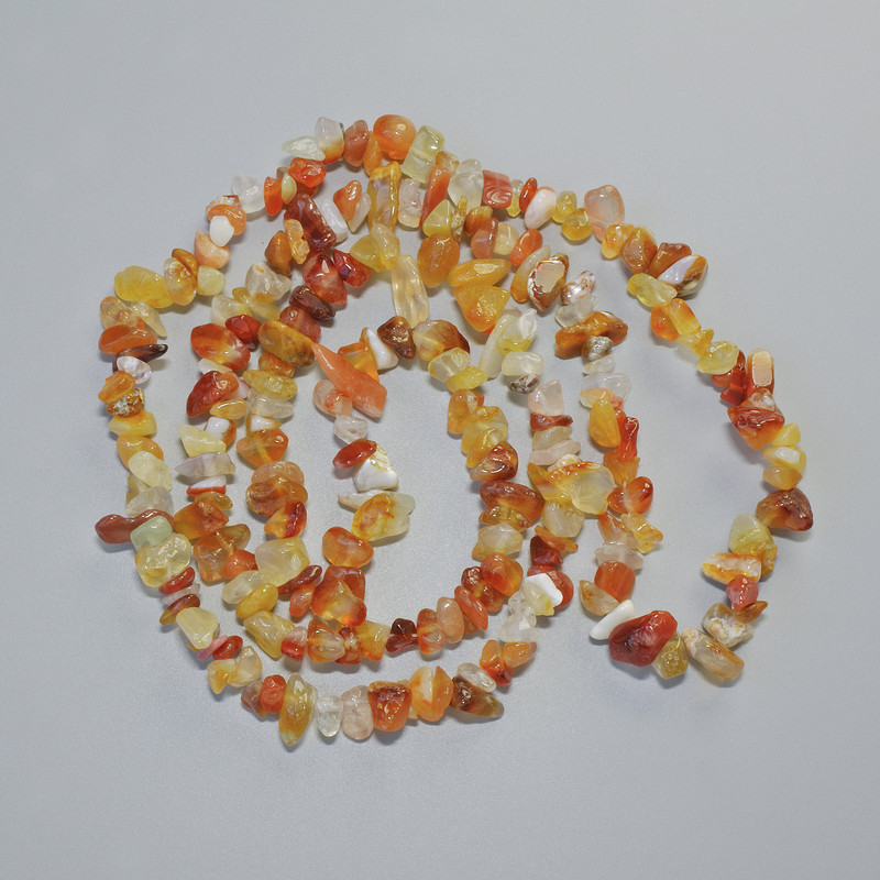 Carnelian natural stone nugget beads, diameter 9x4mm, length ~80cm on thread