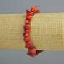 Natural Coral Chip Bracelet, 10x4mm chips, length 18cm, stretch