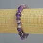 Amethyst bracelet natural stone chips, diameter 11x4mm ±, length 18cm ± (stretch)