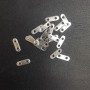 Separator-bar for 2 strands, diameter 11x3.5 mm +/-, hole diameter 1.6 mm, pack of 50 pieces, silver metal color
