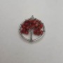 Pendant "Tree of Happiness" Coral, diameter 30mm