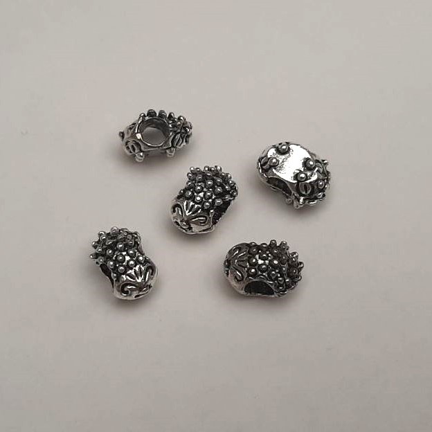 Bead Findings "Hedgehog", diameter 12.5×9.5 mm, hole 4.5 mm, packaging 20 g, 9 pcs