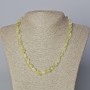 Citrine Quartz Necklace, natural stone faceted beads, diameter 9x10mm, length 45-48cm