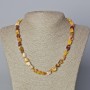Jasper Moonstone Nugget Natural Unpolished Stone Bead Necklace, 8x10mm+-, length 45-49cm+-