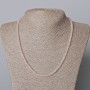 Necklace of Rose Quartz Natural Stone, faceted, diameter 4×2mm±, length 45-48cm±