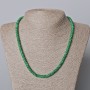 Malachite Beads (pressed) smooth rondelle, 6x2mm dia, length 45-49cm