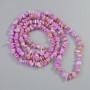 Beads - Purple-Tinted Mother-of-Pearl Chips, 7×2.5 mm, 80 cm long (on beading thread)