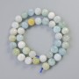 Morganite Beads natural stone smooth ball diameter 10mm±, length 38cm± on thread