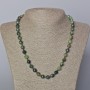 Zoisite Necklace with Natural Zoisite Gem, Faceted 8mm Balls, Length 45-50cm