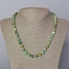 Chrysocolla Necklace with Natural Stone, smooth round beads, diameter 8.5 mm ±, length 45-49 cm