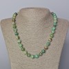 Chrysocolla Necklace with Smooth Rounds, natural stone, 10mm ±, length 45-49cm ±