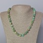 Chrysocolla Necklace with Smooth Rounds, natural stone, 10mm ±, length 45-49cm ±