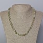 Phantom Quartz with Rutile Natural Stone Bead Necklace, Smooth Balls, 8mm diameter, 45-50cm length