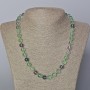 Fluorite Necklace Smooth Round Stones 8.5 mm, length 45-50 cm