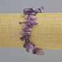 Amethyst Bracelet Natural Stone Chip "Needle", diameter 7x20mm± (stretch), length 18cm+