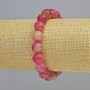 Bracelet Tourmaline Multicolor smooth bead, diameter 10.5 mm+- (stretch), length 18 cm+
