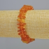 Bracelet Amber ogolite faceted, diameter 12x3mm±, (stretch) length 18cm± with beads