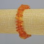 Bracelet Amber ogolite faceted, diameter 12x3mm±, (stretch) length 18cm± with beads