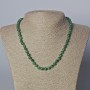 Chrysoprase Necklace Natural Stone Smooth Ball Beads, diameter 6.5mm±, length 45-46cm±