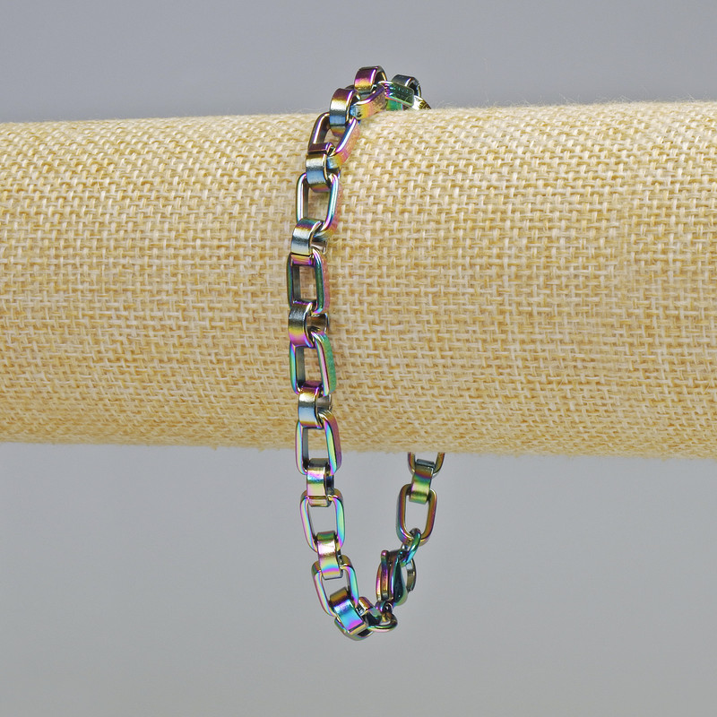 Xuping Bracelet with Rhodium Plating “Gasoline” 18K, thickness 6mm+, length 22cm+