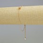 Bracelet Xuping Gold Plating 18K with White Crystals, thickness 1.8mm, 6mm±, length 19-24cm±