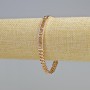 Bracelet Xuping Gold Plating 18K with White Rhinestones, 6mm thick, 7mm±, length 19cm±
