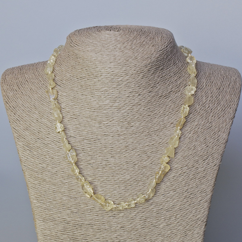 Cat’s Eye Citrine Quartz Natural Stone Faceted Beads, 6x9mm, length 45-50cm