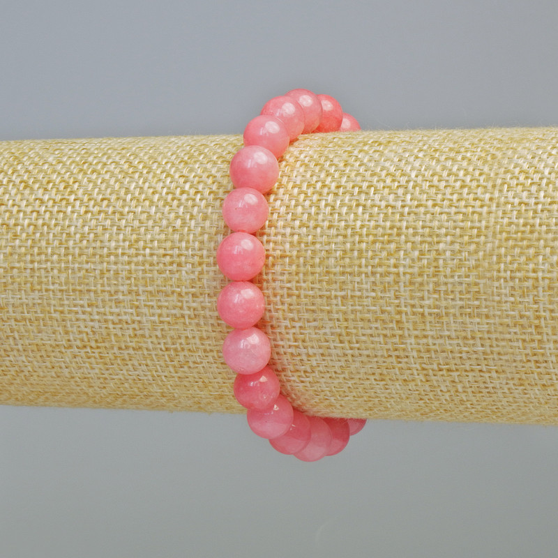 Tourmaline Bracelet (single) smooth bead, 8mm diameter± (stretch), length 18cm+