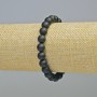 Shungite Bracelet (piece) smooth bead, 8mm± diameter (stretch), length 18cm+