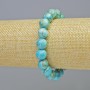 Blue Jasper Bracelet (Synthetic) smooth round beads, diameter 10.5mm± (stretch), length 18cm+