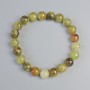 Grosular Bracelet (Green Garnet) natural stone smooth bead, diameter 9mm± (elastic), length 18cm+