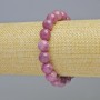 Tourmaline Rubellite Bracelet natural stone smooth beads, diameter 10.5mm± (stretch), length 18cm+