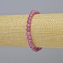 Tourmaline Rubellite Bracelet Natural Stone Smooth Bead, diameter 6mm± (elastic), length 18cm+