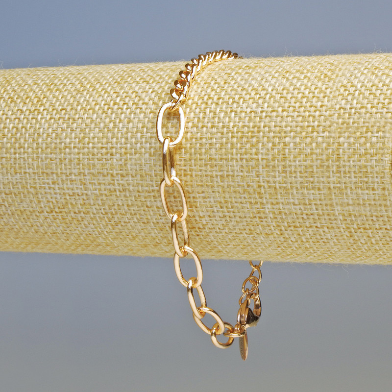 Bracelet Xuping Gold Plating 18K, thickness 4.5mm, 7mm±, length 17-21cm±
