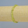Bracelet Chrysoprase natural stone faceted, diameter 5×6mm± (stretch), length 18cm+