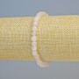 Bracelet Rose Quartz Natural Stone Faceted Cube, 5.5mm±, Elastic (stretch), 18cm+