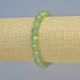 Bracelet Natural Jade, multivariate (multifaceted) stone, diameter 7.5×8.5mm±, 18 cm+ stretch band