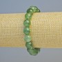 Bracelet Jadeite natural stone smooth bead, diameter 10.5mm± (stretch), length 18cm+