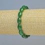 Bracelet Chrysoprase natural stone oval, diameter 8×12mm ± (stretch), length 18cm+
