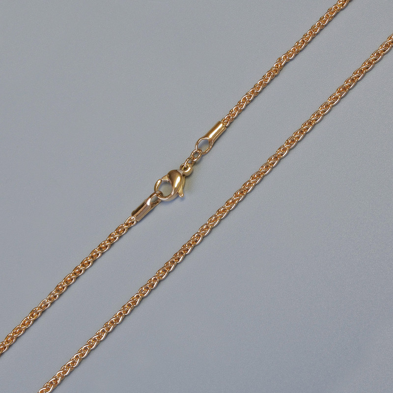 Xuping Chain with 18K Gold Plating, 1.9mm thickness, 60cm length