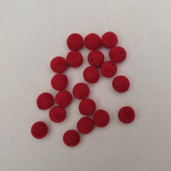 Bead "Red Rowan", diameter 10mm± packaged 40 pcs+