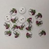 Wooden Buttons for Children Bears White 15mm+ Pack of 50