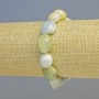 Morganite Bracelet, natural gemstone faceted beads, diameter 12×14mm±, stretchy, length 18cm+