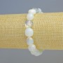 Moonstone Bracelet (systematic) faceted, 9x10mm±, elastic, length 18cm+